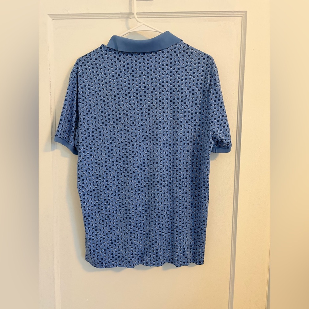 Ralph Lauren Blue Geometric Polo Shirt
